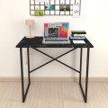 Rilke Megapap melamine - metal office desk in black marble effect color 90x60x75cm.
