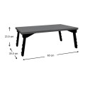 Sidon Megapap melamine laptop table in anthracite color 60x35,5x23,5cm.