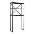 Mindy Megapap metal - melamine washing machine furniture in black marble effect color 66x34x160cm.