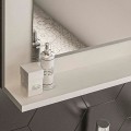 Devlin Megapap melamine bathroom mirror in white color 60x10x45cm.