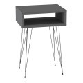 Scott Megapap melamine side table in anthracite color 40x30x60cm.