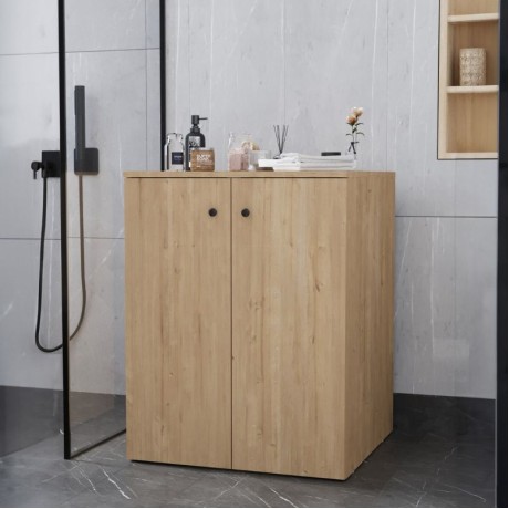 Έπιπλο πλυντηρίου Gray Megapap χρώμα sapphire oak 70x66x90εκ.