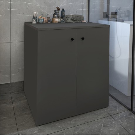 Έπιπλο πλυντηρίου Gray Megapap χρώμα ανθρακί 70x66x90εκ.