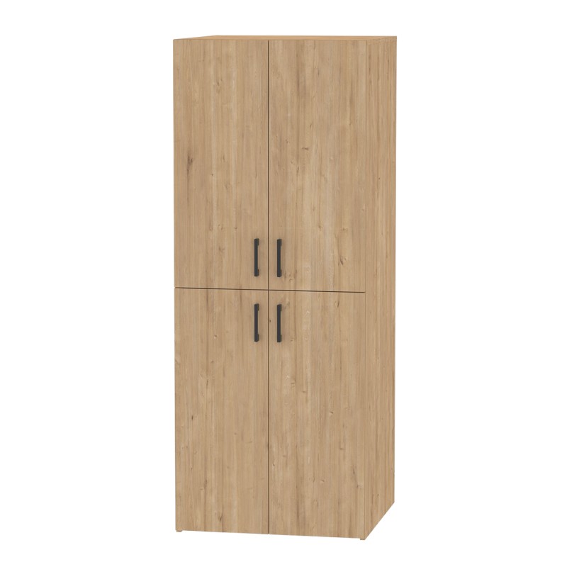 Millay Megapap melamine bathroom - laundry machine cabinet in sapphire oak color 70x70x180cm.