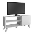 Evelyn Megapap melamine TV stand in white color 100x35x46cm.