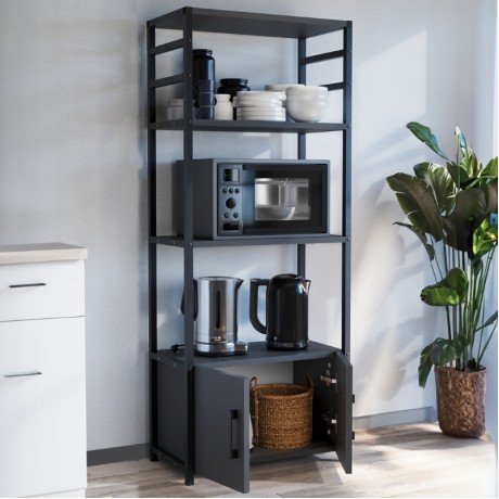 Agero Megapap metallic kitchen stand in anthracite color 56,1x30x138,3cm.