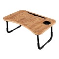 Τραπεζάκι laptop Sedon Megapap χρώμα pine oak 59,2x39,2x26,2εκ.