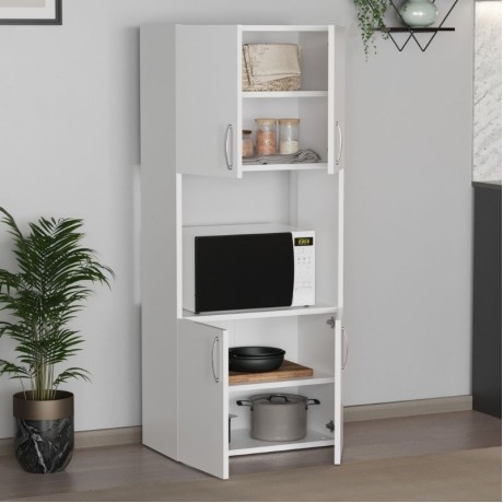 Ντουλάπα κουζίνας Armado Megapap χρώμα λευκό 60x32x140εκ.