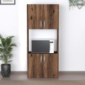 Armado Megapap melamine kitchen cabinet in smoked walnut color 60x32x140cm.