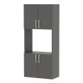 Armado Megapap melamine kitchen cabinet in anthracite color 60x32x140cm.