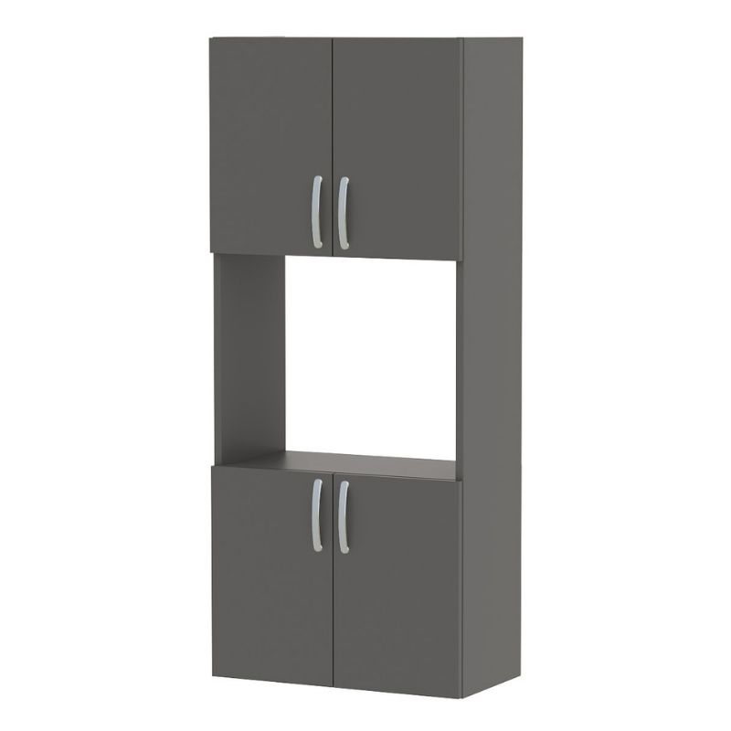 Armado Megapap melamine kitchen cabinet in anthracite color 60x32x140cm.