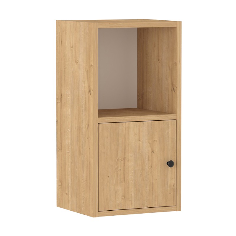 Vito Megapap melamine nightstand in sapphire oak color 34x30x66.4cm.