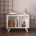 Rico Megapap melamine nightstand in white color 65.2x30x49cm.