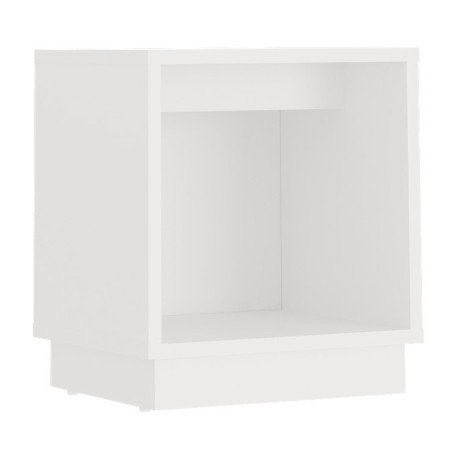 Gino Megapap melamine nightstand in white color 40x35.3x45cm.