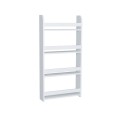 Montessori Megapap melamine wall bookshelf in white color 60x15x120cm.