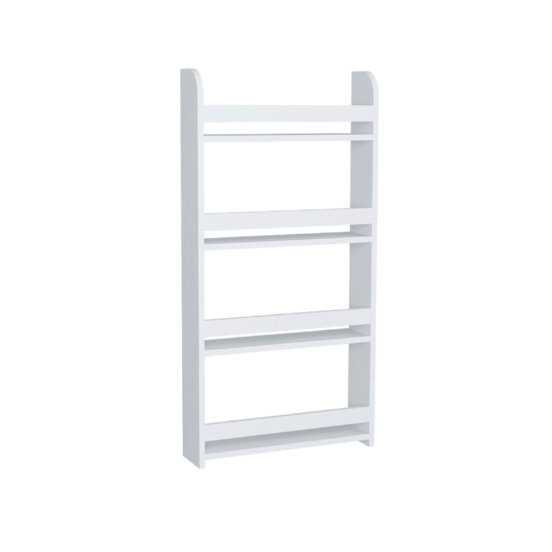 Montessori Megapap melamine wall bookshelf in white color 60x15x120cm.