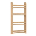 Montessori Megapap melamine wall bookshelf in sapphire oak color 60x15x120cm.