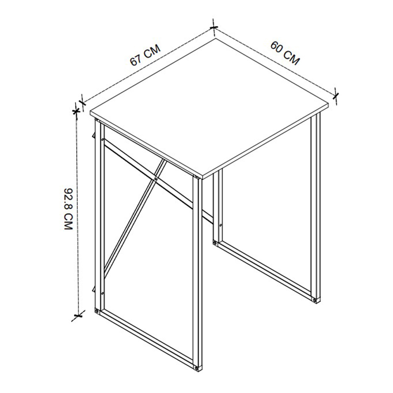 Έπιπλο πλυντηρίου Doyle Megapap χρώμα pine oak 67x60x92,8εκ.