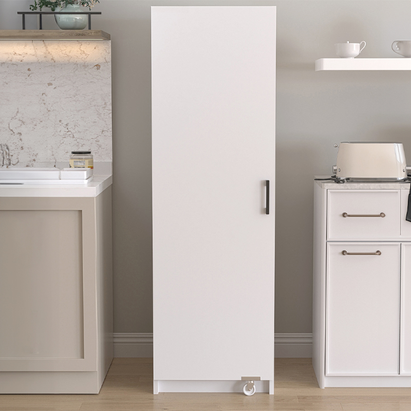 Altay Megapap melamine kitchen/bathroom cabinet in white color 48,9x44,1x155,5cm.