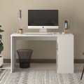 Smyrna Megapap melamine study desk in white color 120x60x74.4cm.