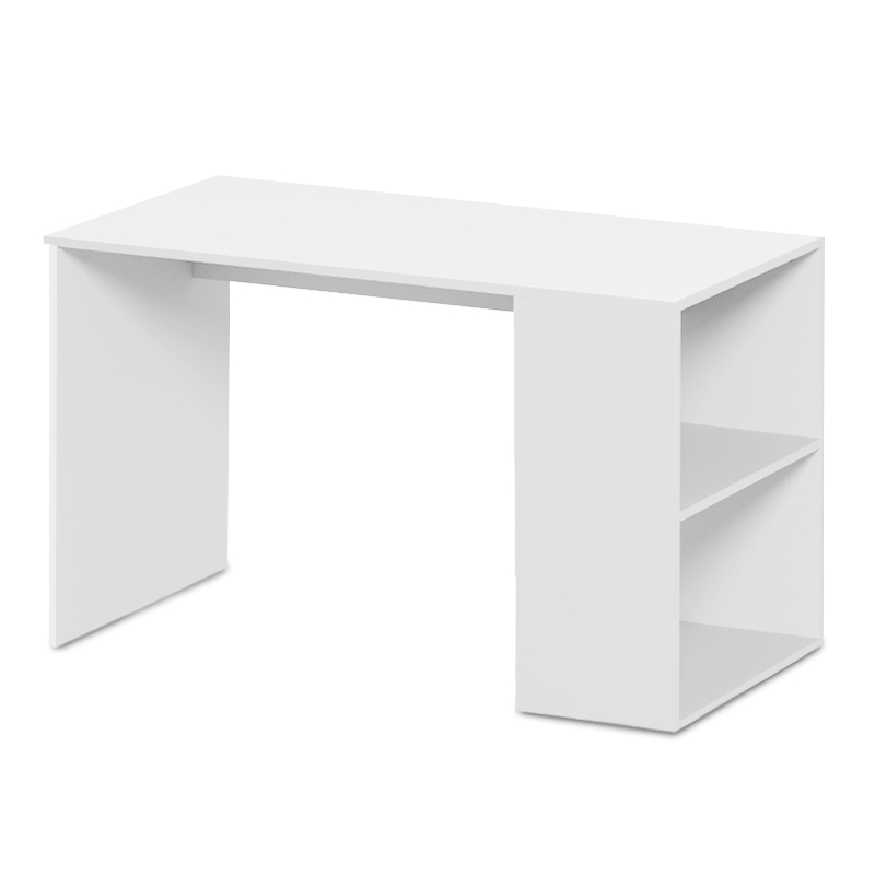 Smyrna Megapap melamine study desk in white color 120x60x74.4cm.