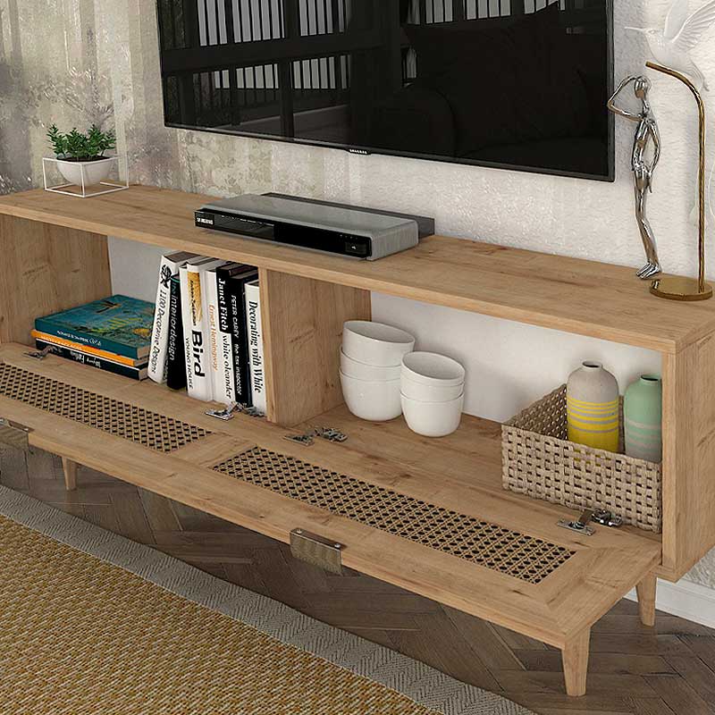 Sirona Megapap melamine TV stand in sapphire color 140x30x55cm.