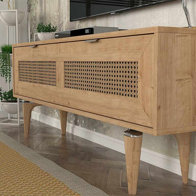 Sirona Megapap melamine TV stand in sapphire color 140x30x55cm.