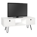 Έπιπλο τηλεόρασης Aversa Megapap χρώμα λευκό 120x29,5x43εκ.