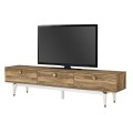 Elendra Megapap melamine TV stand in walnut color 180x29,5x43cm.