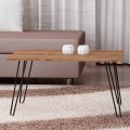 Deren Megapap melamine coffee table in walnut color 90x60x46,8cm.