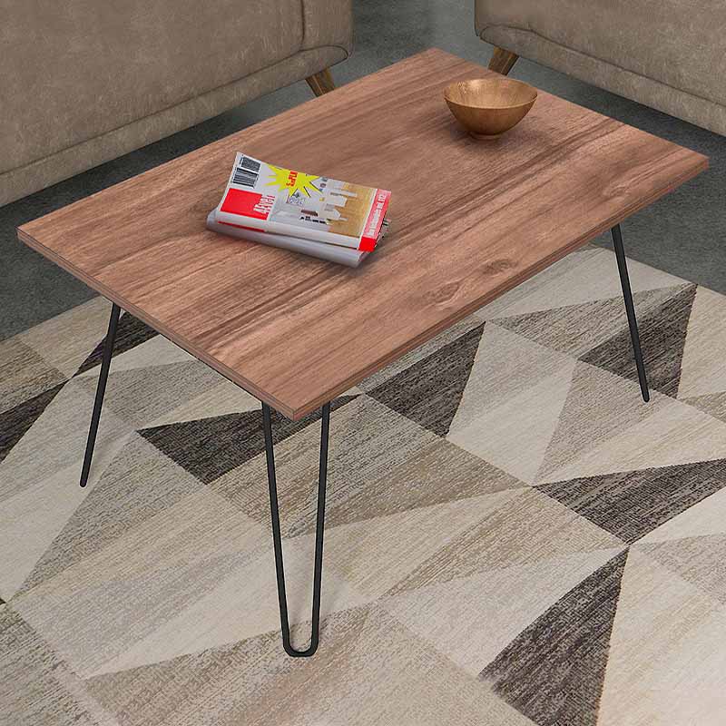 Deren Megapap melamine coffee table in walnut color 90x60x46,8cm.