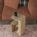 Τραπεζάκι βοηθητικό Rosana Megapap χρώμα sapphire oak 35x29,5x60εκ.