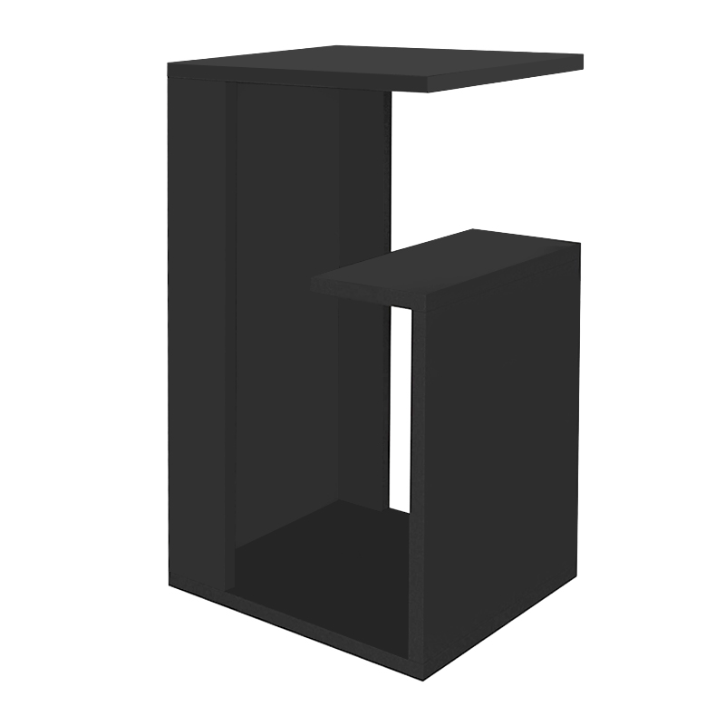 Rosana Megapap melamine side table in black color 35x29,5x60cm.