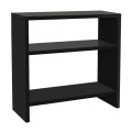 Silvanus Megapap melamine side table in black color 51x17,5x49cm.