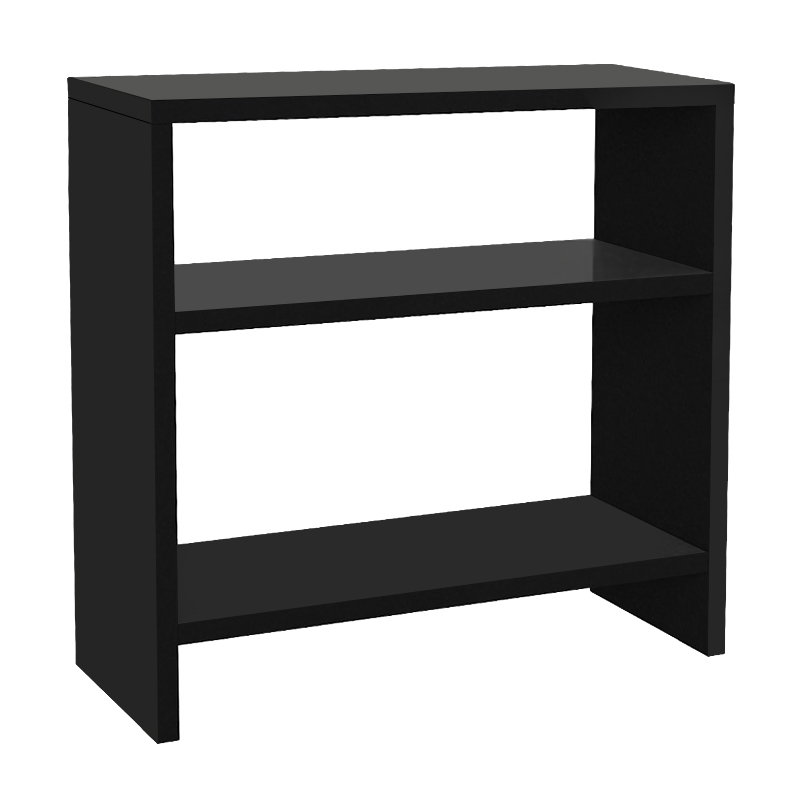 Silvanus Megapap melamine side table in black color 51x17,5x49cm.