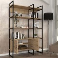 Eduardo Megapap metal - melamine in sapphire oak color 120x39x180cm.