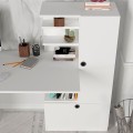 Merino Megapap melamine desk in white color 149,5x61,8x120cm.