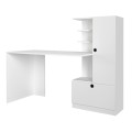 Merino Megapap melamine desk in white color 149,5x61,8x120cm.