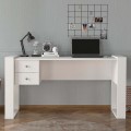 Fernando Megapap melamine desk in white color 158,8x60x72,2cm.