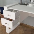 Fernando Megapap melamine desk in white color 158,8x60x72,2cm.