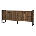 Ursula Megapap melamine buffet in walnut color 180x40x77,6cm.