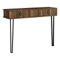Ursula Megapap melamine wall console in walnut color 120x35,5x90cm.
