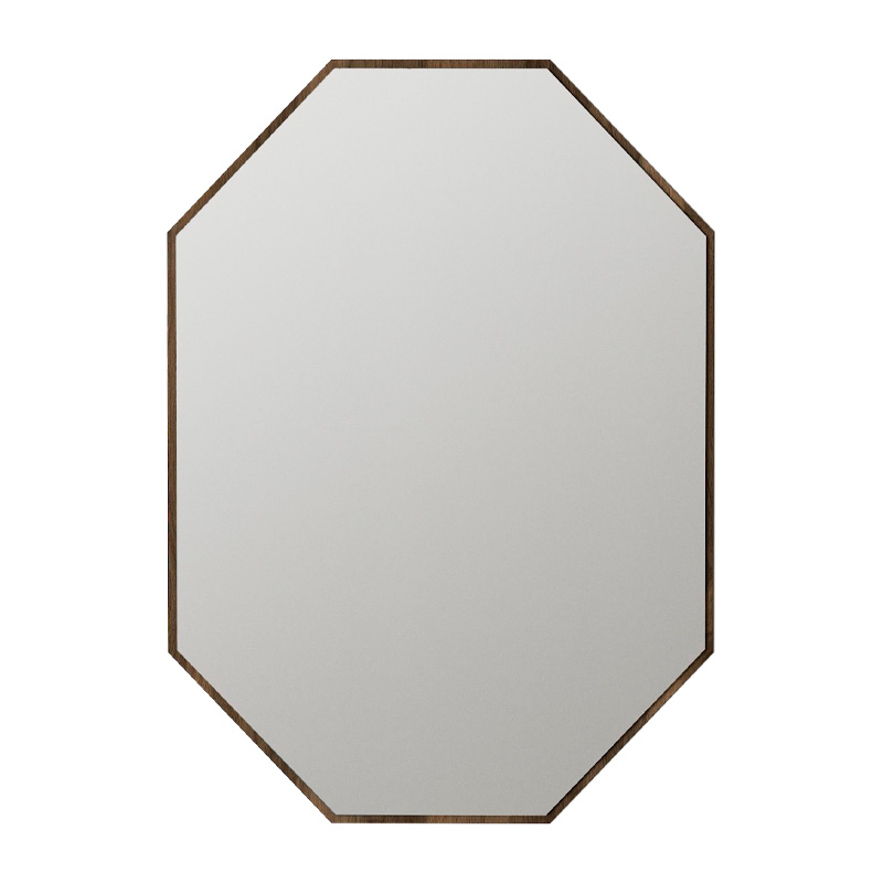 Ursula Μegapap melamine mirror in walnut color 45x2x70cm.