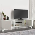 Έπιπλο τηλεόρασης Jarvis Megapap χρώμα λευκό 180x31,3x58εκ.