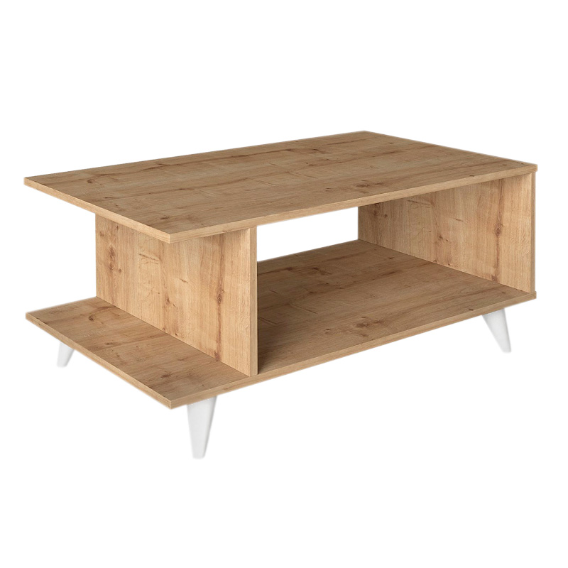 Titus Megapap melamine coffee table in sapphire oak color 100x60x45cm.