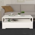 Τραπεζάκι σαλονιού Balina Megapap χρώμα λευκό 110x60x40εκ.