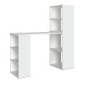 Last Megapap polymorphic work desk made of melamine in white color 119x44.7x123cm.