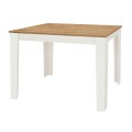 Darlen Megapap melamine dinner table in white - sapphire oak color 110x72x74cm.