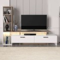 Simal Megapap  melamine TV unit with LED in white - cordoba color 168,2x31,3x120cm.