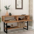 Κονσόλα Aron Megapap χρώμα atlantic pine 138,8x41x75,7εκ.